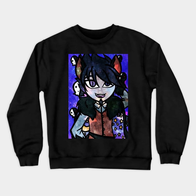 Werewolf Kaito Crewneck Sweatshirt by ScribbleSketchScoo